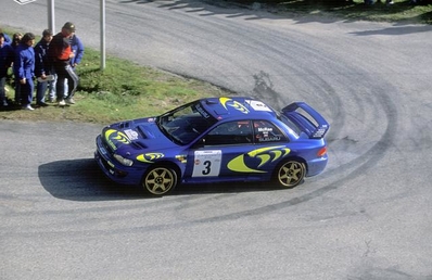 Colin McRae - Nicky Grist
41º Tour de Corse - Rallye de France 1997. Subaru Impreza S5 WRC '97 (P9 WRC). Clasificado 1º.

Del 5 al 7 de Mayo, Ajaccio, Córcega, Francia.
Superficie: asfalto.

El Rally tenia un total de 998.16 km de los que 408.02 km divididos en 18 tramos eran especiales.

Tomaron la salida 60 equipos, finalizaron 39.@
Palabras clave: ;Impreza;Subaru;WRC;Corcega;Corse;1997