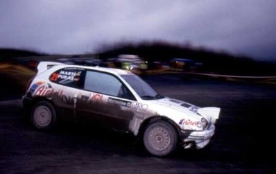 Jesus "Chus" Puras - Marc Martà­
55º Rally de Gran Bretaña 1999. Toyota Corolla WRC. Clasificado 16º.
Palabras clave: Jesus_Chus_Puras;Marc_Marti;Toyota;Corolla;WRC;Gran_Bretaña;1999