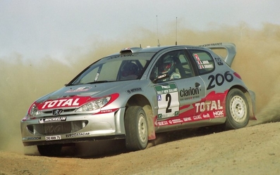 Didier Auriol - Denis Giraudet
31º Rally Nueva Zelanda 2001. Peugeot 206WRC (2001). Clasificado 6º.
El Rally tenia un total de 1690.39 km de los que 382.46 km divididos en 24 tramos, eran especiales. Se inscribieron 73 participantes, tomaron la salida 68, finalizaron 48.@
Palabras clave: Didier_Auriol;Peugeot;WRC;Nueva_Zelanda;2001