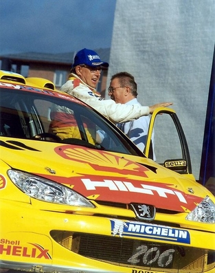 Timo Salonen - Launo Heinonen
52º Neste Rally Finland 2002. Peugeot 206 WRC. Clasificado 14º.

Última aparicion en una prueba del Campeonato del Mundo de Rallys de Timo Salonen.

Del 8 al 11 de Agosto, Jyväskylä.
Superficie: tierra.

El Rally tenia un total de 1703.32 km de los que 401.68 km divididos en 22 tramos eran especiales.

Tomaron la salida 77 esquipos, finalizaron 30.@
Palabras clave: Timo_Salonen;Peugeot;WRC;Finlandia;2002