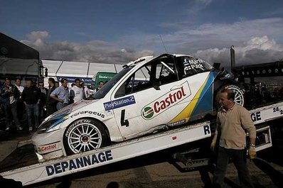 Markko Martin - Michael Park
47º Tour de Corse - Rallye de France 2003. Ford Focus RS WRC 03 (EO03 YRJ). Abandonó por accidente en el penúltimo tramo, SS15 Penitencier Coti Chiavari - Pietra Rossa 2 de 24.24 Km.

Del 17 al 19 de Octubre, Ajaccio.
Superficie: asfalto.

El Rally tení­a un total de 971.75 km de los que 397.40 km divididos en 16 tramos eran especiales.

Se inscribieron 71 equipos, tomaron la salida 62, finalizaron 34.@
Palabras clave: Markko_Martin;Michael_Park;Ford;Focus;RS;WRC;Corcega;2003;crash;Corse