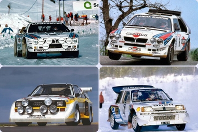 GRUPO B
Estos son los 4 modelos de las marcas Lancia, Audi y Peugeot que marcaron una época Gloriosa en el Mundial de Rallyes.

Tan loca y peligrosa, como apasionante y fantástica.

Auténticos monstruos de la carretera en cualquier tipo de superficie,asfalto, tierra o nieve.

Una época irrepetible... para lo bueno y para lo malo...

GRANDIOSO GRUPO B !!!
Palabras clave: Delta;Lancia;Grupo_B;Audi;Quattro;peugeot_t16