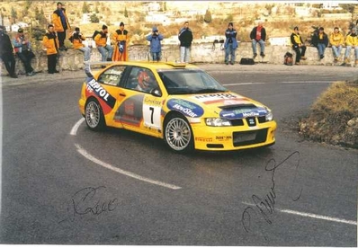 Didier Auriol - Denis Giraudet
68º Rally de Monte-Carlo 2000. Seat Cordoba WRC Evo2. Retirado por motor. 
Palabras clave: Didier_Auriol;Seat;Còrdoba;WRC;Montecarlo;2000
