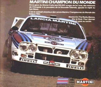 Henri Toivonen
Anuncio Martini, con imagen del Lancia 037 conducido por Henri Toivonen.
Palabras clave: Henri_Toivonen;detalles