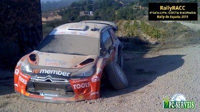 Petter Solberg - Chris Patterson
47º Rally Catalunya-Costa Daurada 2011. Citröen DS3 WRC. Retirado por accidente. Foto: estado en que quedò el coche después del toque con una piedra al salir de una curva.@
Palabras clave: Petter_Solberg;Chris_Patterson;Citroen;DS3;WRC;Catalunya;2011;crash