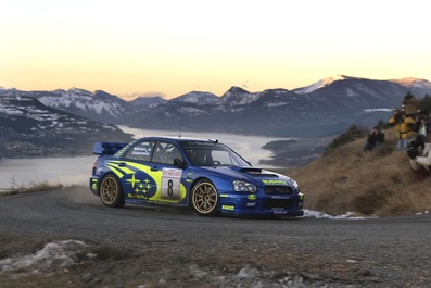 Tommi Mäkinen - Kaj Lindstrom
71º Rally de Monte Carlo 2003. Subaru Impreza WRC2003. Retirado por salida de pista.
Palabras clave: ;Subaru;Impreza;WRC;Montecarlo;2003