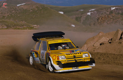 Subida Pikes Peak 1987
Peugeot 205 T16 Ev2 con preparaciòn de la carrocerà­a especà­fica para la subida.@
Palabras clave: ;Pikes_Peak;peugeot;T16;grupo_B;1987