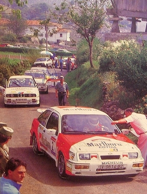 Carlos Sainz Cenamor - Antonio Boto
Rally Principe de Asturias 1987. Ford Sierra RS Cosworth.(Campeonato Nacional Español de Rallys).
Palabras clave: ;Ford;Sierra;RS;Cosworth;1987