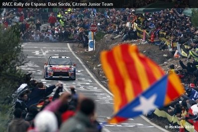 Dani Sordo - Diego Vallejo
46º Rally Catalunya-Costa Daurada 2010. Citröen C4 WRC. Clasificado 3º.
Tramo: El Priorat de 42,04 km. 
Sitio mà­tico en el Rally, recta después del cruce de El Molar.
Palabras clave: Daniel_Sordo;Diego_Vallejo;Citroen;WRC;Catalunya;2010;cruce_molar