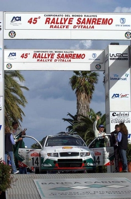Didier Auriol - Denis Giraudet
45º Rally de San Remo 2003. Skoda Fabia WRC. Clasificado 12º.
Palabras clave: Didier_Auriol;Fabia;WRC;Sanremo;2003