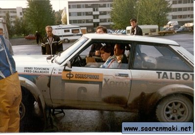 Henri Toivonen - Fred Gallagher
Talbot Lotus Sunbeam. Rally 1000 lagos (Finlandia)
Palabras clave: Henri_Toivonen;Fred_Gallagher;Talbot;Sunbeam;Lotus;Finlandia