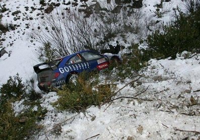 Sébastien Loeb - Daniel Elena
74º Rallye Monte-Carlo 2006. Citröen Xsara WRC. Clasificado 2º.
Acabò 2º después de perder 5 minutos al comerse una izquierda helada en el último tramo cuando era còmodo lider.
Palabras clave: Crash;Montecarlo;Sébastien_Loeb;Daniel_Elena;Citroen;Xsara;WRC;crash;2006