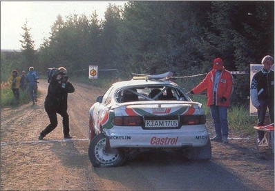 Juha Kankkunen - Nicky Grist
44º Rally 1000 Lagos 1994 (Finalandia). Toyota Celica Turbo 4WD (ST185). Clasificado 9º.
Palabras clave: ;Toyota;Celica;Turbo;Finlandia;crash;1994
