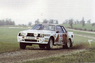 Juha Kankkunen - Fred Gallagher
40º RAC Rally 1984 (Gran Bretaña). Toyota Celica TCT. Retirado por accidente.
Palabras clave: ;Toyota;Celica;TCT;Gran_Bretaña;1984