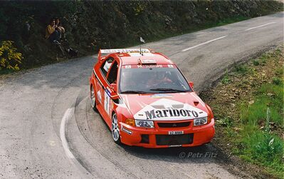 Tommi Mäkinen - Risto Mannisenmaki
36º Rallye Catalunya - Costa Brava - Rallye de España 2000. Mitsubishi Lancer Evo VI (V2 MMR). Clasificado 4º.

Del 30 de Marzo al 2 de Abril, Lloret de Mar, Girona, Catalunya, España.
Superficie: asfalto.

El Rally tenia un total de 1874.7 km de los que 383.09 km divididos en 15 tramos eran especiales.

Se inscribieron 95 equipos, tomaron la salida 91, finalizaron 55.

© Petr Fitz
@@
Palabras clave: ;Catalunya;Costa_Brava;España;Spain;Mitsubishi_Lancer;Evo;2000