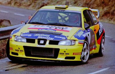 Didier Auriol - Denis Giraudet
36º Rallye Catalunya - Costa Brava - Rallye de España 2000. Seat Cordoba WRC Evo2 (B-9863-UT). Clasificado 13º.

Del 30 de Marzo al 2 de Abril, Lloret de Mar, Girona, Catalunya, España.
Superficie: asfalto.

El Rally tenia un total de 1874.7 km de los que 383.09 km divididos en 15 tramos eran especiales.

Se inscribieron 95 equipos, tomaron la salida 91, finalizaron 55.@
Palabras clave: Didier_Auriol;Seat;Cordoba;WRC;Evo2;Catalunya;Costa_Brava;España;Spain;2000