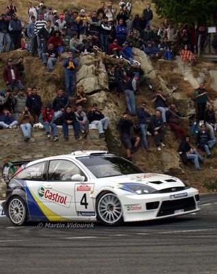 Markko Märtin - Michael Park
45º Rallye Sanremo - Rallye d'Italia 2003. Ford Focus RS WRC 03 (EK 52 LNP). Clasificado 3º.

Del 3 al 5 de Octubre, Sanremo.
Superficie: asfalto.

El Rally tenia un total de 1375.86 km de los que 387.36 km divididos en 3 etapas y 14 tramos eran especiales.

Tomaron la salida 54 equipos, finalizaron 36.

© Martin Vidourek
@
Palabras clave: Markko_Martin;Ford;Focus;RS;WRC;Sanremo;2003