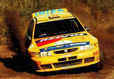Oriol Gomez - Marc Martí
18º Rally Argentina 1998. Seat Ibiza Kit Car Evo2 (B-9437-TX). Clasificado 10º.

Del 20 al 23 de Mayo, Cordoba.
Superficie: tierra.

El Rally constaba de 3 etapas con 400.62 km cronometrados divididos en 23 tramos especieles.

Tomaron la salida 61 equipos, finalizaron 30.@
Palabras clave: Seat;Ibiza;Kit_Car;Argentina;1998