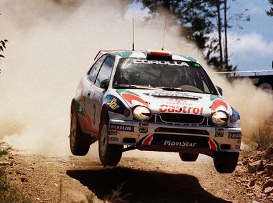 Carlos Sainz - Luis Moya
12º Telstra Rally Australia 1999. Toyota Corolla WRC. Clasificado 2º.

Del 4 al 7 de Noviembre, Perth.
Superficie: tierra.

El Rally tenia un total de 1424.33 Km de los que 395.88 Km divididos en 23 tramos eran especiales.

Se inscribieron 89 equipos, tomaron la salida 84, finalizaron 49.@
Palabras clave: ;Toyota;Corolla;WRC;Australia;1999;