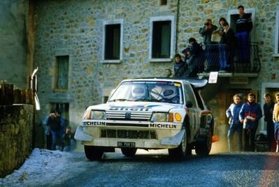 Juha Kankkunen - Juha Piironen
54º Rallye Automobile de Monte-Carlo 1986. Peugeot 205 Turbo 16 E2 (25 FGV 75). Clasificado 5º.

Del 18 al 24 de Enero, Monte-Carlo.
Superficie: asfalto - nieve.

El Rally tenía un total de 3984.00 km de los que 881.20 km divididos en 36 tramos eran especiales.

Tomaron la salida 156 equipos, finalizaron 65.@
Palabras clave: Juha_Kankkunen;Peugeot;T16;Montecarlo;Grupo_B;nieve;1986