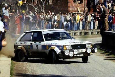 Guy Fréquelin - Jean Todt
15º Rally de Portugal 1981. Talbot Sunbeam Lotus (KDU 111V). Clasificado 6º.

Del 4 al 7 de Marzo, Estoril, Cascais, Lisboa, Portugal.
Superficie: asfalto - tierra.

El Rally tenia un total de 2571.00 km de los que 678.00 km divididos en 46 tramos eran especiales.

Se inscribieron 110 equipos, tomaron la salida 95, finalizaron 24.

Foto 2 de 2
Ponte Ranha (Cabeceiras de Basto), SS24 Cabreira de 49.00 km
@
Palabras clave: ;Jean_Todt;Talbot;Sunbeam;Lotus;Portugal;1981