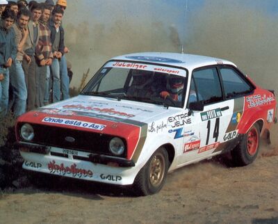 Joaquim Santos - Miguel Oliveira
18º Rallye de Portugal - Vinho do Porto 1984. Ford Escort RS 1800 MKII (GU-82-90). Abandonó en SS 25 Sao Lourenço 2 de 27.00 km, desconocemos el motivo.

Del 6 al 10 de Marzo, Estoril, Portugal.
Superficie: asfalto - tierra.

El Rally tenia un total de 2400.00 km de los que 685.00 km divididos en 45 tramos eran especiales.

Tomaron la salida 70 equipos, finalizaron 20.@
Palabras clave: Ford;Escort;MKII;Portugal;1984