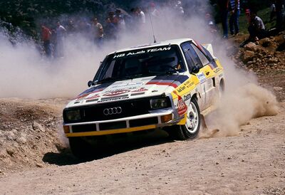 Walter Röhrl - Christian Geistdörfer
31º Rothmans Acropolis Rally 1984. Audi Sport Quattro S1 (IN-NC 46). Abandonó por el embrague en SS44 Geraki de 11.32 Km.

Del 26 al 31 de Mayo, Atenas, Grecia.
Superficie: tierra.

El Rally tení­a un total de 2265 km, de los que 796.62 km divididos en 47 tramos eran especiales.

Tomaron la salida 104 equipos, finalizaron 32.@
Palabras clave: Walter_Röhrl;Grupo_B;Audi;Sport;Quattro;Acropolis;Grecia;1984
