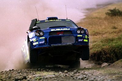 Richard Burns - Robert Reid
49º Safari Rally Kenya 2001. Subaru Impreza S7 WRC '01 (X9 SRT). Abandonó por la suspensión del coche en TC1 Oltepesi 1 de 117.46 km.
Subaru World Rally Team

Del 19 al 22 de Julio.
Superficie: tierra.

El Rally se dividia en 3 etapas y un total de 2908.51 km de los que 1129.76 km divididos en 13 tramos eran especiales (uno de ellos fue cancelado TC11 Kajiado 2
de 49.95 km).

Se inscribieron 43 equipos, tomaron la salida 41, finalizaron 15.@
Palabras clave: Richard_Burns;Subaru;Impreza;WRC;Safari;Kenya;2001