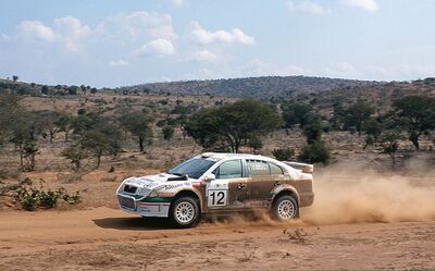 Bruno Thiry - Stéphane Prévot
49º Safari Rally Kenya 2001. Skoda Octavia WRC Evo2. Abandonó por accidente en TC13 Maili Tisa 2 de 71.83 km.

Del 19 al 22 de Julio.
Superficie: tierra.

El Rally se dividia en 3 etapas y un total de 2908.51 km de los que 1129.76 km divididos en 13 tramos eran especiales (uno de ellos fue cancelado TC11 Kajiado 2
de 49.95 km).

Se inscribieron 43 equipos, tomaron la salida 41, finalizaron 15.@
Palabras clave: Bruno_Thiry;Skoda;Octavia;WRC;Safari;Kenya;2001