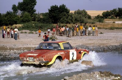 Björn Waldegard - Claes-Göran Andersson
18º Rallye du Maroc 1975. Fiat 124 Abarth Rallye (TO K81051). Abandonó por la transmisión del coche en SS8 Transmarocaine de 786.00 km.

Del 24 al 28 de Junio, Rabat - Agadir - Casablanca, Marruecos.
Superficie: tierra.

El Rally tenia un total de 1962.00 km cronometrados divididos en 9 tramos.
SS1 El Khatouat de 95.00 km
SS2 Khemisset - Oulmes de 86.00 km
SS3 Tizi n'lsly - Jaffar - Midelt de 238.00 km
SS4 Sidi Abdallah - El Chikker - Taza de 76.00 km
SS5 Missour - Gourama de 184.00 km
SS6 Rich - Tizi n'Isly 1 de 205.00 km
SS7 Asni - Tizi n'Test de 87.00 km
SS8 Transmarocaine de 786.00 km
SS9 Rich - Tizi n'Isly 2 de 205.00 km

Tomaron la salida 103 equipos, finalizaron 14.
@
Palabras clave: ;Maroc;Marruecos;Fiat;Abarth;1975
