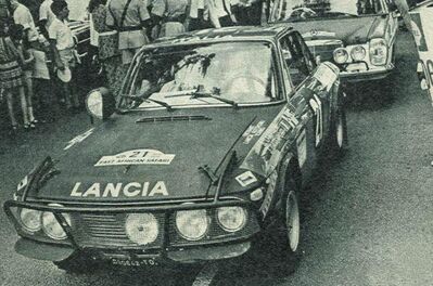 Simo Lampinen - John Davenport
18º East African Safari Rally 1970. Lancia Fulvia 1.6 Coupé HF (TO-D20642). Abandonó por accidente.

Del 26 al 30 de Marzo, Kampala (Uganda).
Superficie: tierra

La distancia total de la prueba era de 5310.00 km.

Tomaron la salida 91 equipos, finalizaron 19.@
Palabras clave: Simo_Lampinen;Africa;Lancia;Fulvia;Coupe;1970