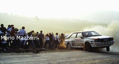 Stig Blomqvist - Bjorn Cederberg
25º Rallye Sanremo 1983. Audi Quattro A2 (IN-ND 1). Abandonó por accidente a 5 especiales de finalizar el Rallye, en SS53 Col d'Oggia 3 de 15.75 Km.

Del 2 al 7 de Octubre, Sanremo, Liguria, Imperia, Italia.
Superficie: Asfalto - tierra

El Rally tenia un total de 2695.00 km de los que 775.89 km divididos en 58 tramos, eran especiales.

Se inscribieron 97 equipos, tomaron la salida 97, finalizaron 36.

© Mario Mazzarri
@
Palabras clave: Stig_Blomqvist;Audi;Quattro;Grupo_B;Sanremo;1983