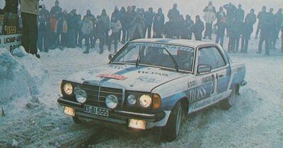 Ingvar Carlsson - Claes Billstam
48º Rallye Automobile de Monte-Carlo 1980. Mercedes-Benz 280 CE (KS-CM444). Clasificado 11º.

Del 19 al 25 de Enero, Monte-Carlo.
Superficie: asfalto - nieve.

El Rally tenia un total de 3063.30 km de los que 695.30 km divididos en 33 tramos eran especiales, (4 de ellas fueron canceladas SS17 Pont du Fosse - Romette de 21 Km, SS20 Col du Corobin de 15 Km, SS32 Pont des Miolans - St Auban 2 de 24 Km y SS33 Roquesteron - Boyon 3 de 18 Km).

Se inscribieron 255 equipos, tomaron la salida 237, finalizaron 88.@
Palabras clave: ;Mercedes_Benz;Montecarlo;1980