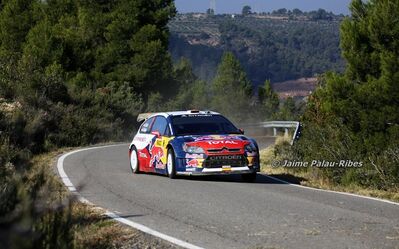 Dani Sordo - Diego Vallejo
46º RallyRACC Catalunya - Costa Daurada 2010. Citröen C4 WRC (AJ-646-MN). Clasificado 3º.

Del 20 al 24 de Octubre, Salou, Tarragona, Catalunya, España.
Superficie: asfalto - tierra.

El Rally tenia un total de 1301.70 km de los que 355.30 km estaban divididos en 3 etapas y 19 tramos especiales.

Tomaron la salida 48 equipos, finalizaron 36.

© Jaime Palau-Ribes
@
Palabras clave: ;Citroen;WRC;Catalunya;2010