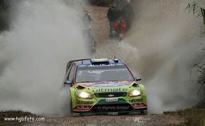 Jari-Matti Latvala - Miikka Anttila
46º RallyRACC Catalunya - Costa Daurada 2010. Ford Focus RS WRC 09 (PX08 AXB). Clasificado 4º.

Del 20 al 24 de Octubre, Salou, Tarragona, Catalunya, España.
Superficie: asfalto - tierra.

El Rally tenia un total de 1301.70 km de los que 355.30 km estaban divididos en 3 etapas y 19 tramos especiales.

Tomaron la salida 48 equipos, finalizaron 36.

© Higinio Gómez
@
Palabras clave: ;Ford;Focus;WRC;Catalunya;2010