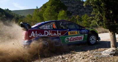 Jari-Matti Latvala - Miikka Anttila
46º RallyRACC Catalunya - Costa Daurada 2010. Ford Focus RS WRC 09 (PX08 AXB). Clasificado 4º.

Del 20 al 24 de Octubre, Salou, Tarragona, Catalunya, España.
Superficie: asfalto - tierra.

El Rally tenia un total de 1301.70 km de los que 355.30 km estaban divididos en 3 etapas y 19 tramos especiales.

Tomaron la salida 48 equipos, finalizaron 36.

© Patrik Pangerl
@
Palabras clave: ;Ford;Focus;WRC;Catalunya;2010
