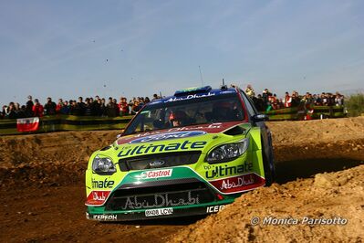 Mikko Hirvonen - Jarmo Lehtinen
46º RallyRACC Catalunya - Costa Daurada 2010. Ford Focus RS WRC 09 (BK08 LCW). Clasificado 5º.
Tramo: El Priorat de 42,04 km
Cruce: El Molar.

Del 20 al 24 de Octubre, Salou, Tarragona, Catalunya, España.
Superficie: asfalto - tierra.

El Rally tenia un total de 1301.70 km de los que 355.30 km divididos en 3 etapas y 19 tramos eran especiales.

Tomaron la salida 48 equipos, finalizaron 36.

© Monica Parisotto
@@
Palabras clave: ;Ford;Focus;WRC;Catalunya;España;Spain;2010