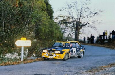 Bernard Darniche - Alain Mahé
21º Tour de Corse 1977. Fiat 131 Abarth (TO R19728). Clasificado 1º.

Del 5 al 6 de Noviembre, Ajaccio, Córcega; Francia.
Superficie: asfalto.

El Rally tenia un total de 1350 km de los que 645.80 km divididos en 13 tramos eran especiales.

1ª ETAPA
SS1 Tavera - Bastelica 17.10 km
SS2 Coti - Chiavari 14.80 km
SS3 Acqua d'Oria - Stiliccione 16.50 km
SS4 Muratello - Orone 21.60 kM
SS5 Quenza - Prunelli 131.30 km
SS6 Kamiesh - Zonza 38.50 km
SS7 Olivese - Bains de Guitera 10.10 km
Total etapal 249.90 km

2ª ETAPA
SS8 Palneca - Ghisoni 34.70 km
SS9 St Antoine - Pont St Laurent 97.60 km
SS10 Ponte Nuovo - Teddia 97.40 km
SS11 Talasani - La Porta 24.90 km
SS12 Casta - Pietra Moneta 17.00 km
SS13 Calvi - Vico 124.30 km

Total etapal 395.90 km
Total evento 645.80 km

Se inscribieron 134 equipos, tomaron la salida 120, finalizaron 32.
@
Palabras clave: ;Fiat;Abarth;Corcega;1977;Corse
