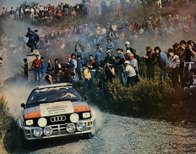 Michèle Mouton - Fabrizia Pons
24º Rally de San Remo 1982. Audi Quattro (IN-NU 84). Clasificada 4ª.

Del 3 al 9 de Octubre, Sanremo, Imperia, Liguria, Italia.
Superficie: asfalto - tierra.

El Rally tenia un total de 2663 km de los que 735.44 km divididos en 56 tramos eran especiales.

Tomaron la salida 90 equipos, finalizaron 27.@
Palabras clave: Michele_Mouton;Audi;Quattro;Grupo_B;Sanremo;1982;mujeres;Womens