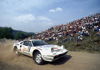 Antonio (Tonino) Tognana - Massimo De Antoni
24º Rally de Sanremo 1982. Ferrari 308 GTB (MI 48581P). Abandonó por problemas de motor en SS27 Castelgiocondo de 22.54 Km.

Del 3 al 9 de Octubre, Sanremo, Imperia, Liguria, Italia.
Superficie: asfalto - tierra.

El Rally tenia un total de 2663 km de los que 735.44 km divididos en 56 tramos eran especiales.

Tomaron la salida 90 equipos, finalizaron 27.@
Palabras clave: ;Ferrari;GTB;Sanremo;1982