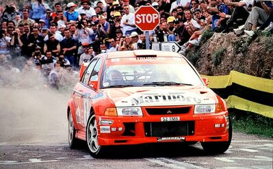 Tommi Mäkinen - Risto Mannisenmaki
35º Rallye Catalunya - Costa Brava - Rallye de España 1999. Mitsubishi Lancer Evo VI (S2 TMR). Clasificado 3º.
Marlboro Mitsubishi Ralliart

Del 19 al 21 de Abril, Lloret de Mar, Girona, Catalunya, España.
Superficie: asfalto.

El Rally tenia un total de 1713.31 km de los que 396.01 km divididos en 19 tramos eran especiales.

Se inscribieron 109 equipos, tomaron la salida 109, finalizaron 56.@
Palabras clave: ;Mitsubishi;Lancer;Catalunya;1999;Costa_Brava;España;Spain