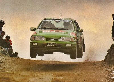 Fernando Capdevila - Alfredo RodrI­guez
25º Rallye de Portugal - Vinho do Porto 1991. Ford Sierra RS Cosworth 4x4 (10 MPE). Clasificado 13º.

Del 5 al 9 de Marzo, Portugal.
Superficie: asfalto - tierra.

El Rally tenia un total de 2041.26 Km de los que 564.20 Km divididos en 38 tramos eran especiales (2 de ellos fueron cancelados SS2 Gradil de 9 Km y SS28 Viseu de 29.90 Km).

Se inscribieron 106 equipos, tomaron la salida 95, finalizaron 28.@
Palabras clave: Ford;Sierra;Cosworth;Portugal;1991