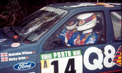 Malcolm Wilson - Nicky Grist
25º Rallye de Portugal - Vinho do Porto 1991. Ford Sierra RS Cosworth 4x4. Abandonó por accidente en SS8 Arganil de 12.70 km.

Del 5 al 9 de Marzo, Portugal.
Superficie: asfalto - tierra.

El Rally tenia un total de 2041.26 Km de los que 564.20 Km divididos en 38 tramos eran especiales (2 de ellos fueron cancelados SS2 Gradil de 9 Km y SS28 Viseu de 29.90 Km).

Se inscribieron 106 equipos, tomaron la salida 95, finalizaron 28.@
Palabras clave: Ford;Sierra;Cosworth;Portugal;1991