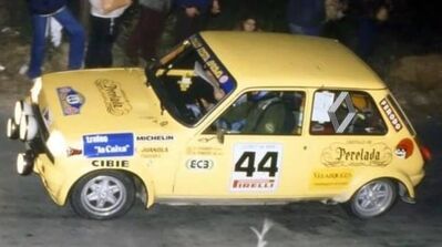 Vicenç Folgado - Rafael Pinedo
28º Rally Costa Brava 1980. Renault 5 Alpine (Preparation Autokraft - Hansi Babler). Clasificado 12º.

Del 8 al 10 de Febrero, Lloret de Mar, Girona, Catalunya, España.

Superficie: Asfalto - Tierra con un total de 416,90 km cronometrados.

Tomaron la salida 88 equipos, finalizaron 32.@
Palabras clave: Renault;Alpine;Costa_Brava;1980