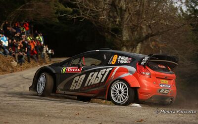 Matthew Wilson - Scott Martin
80º Rallye Automobile de Monte-Carlo 2012. Ford Fiesta RS WRC (PX60 AVE). Clasificado 11º.

Del 17 al 22 de Enero, Valence - Monaco.
Superficie: asfalto - nieve.

El Rally teni­a un total de 1772.52 km de los que 433.36 Km divididos en 18 tramos eran especiales.

Se inscribieron 82 equipos, tomaron la salida 73, finalizaron 45.

© Monica Parisotto
@@
Palabras clave: Ford;Fiesta;WRC;2012;Montecarlo