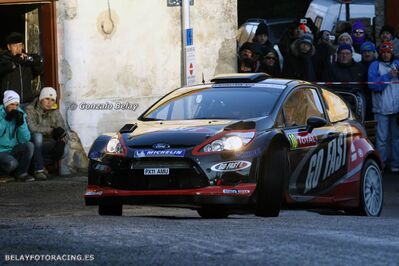 Henning Solberg - Ilka Minor
80º Rallye Automobile de Monte-Carlo 2012. Ford Fiesta RS WRC (PX11 AMU). Clasificado 13º.

Del 17 al 22 de Enero, Valence - Monaco.
Superficie: asfalto - nieve.

El Rally teni­a un total de 1772.52 km de los que 433.36 Km divididos en 18 tramos eran especiales.

Se inscribieron 82 equipos, tomaron la salida 73, finalizaron 45.

© Gonzalo Belay
@@
Palabras clave: ;Ford;Fiesta;RS;WRC;Montecarlo;2012