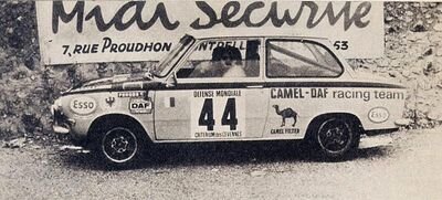 Claude Laurent - Yves Dyon
16. Critérium International des Cévennes 1972. DAF 55 Marathon. Abandonó por pinchazos.

Del 25 al 26 de Noviembre, Montpellier.
Superficie: asfalto.

La prueba tenia un total de 545.00 km de los que 303.00 km divididos en 12 tramos eran especiales.

Tomaron la salida 53 equipos, finalizaron 18.@
Palabras clave: Cevennes;DAF;1972