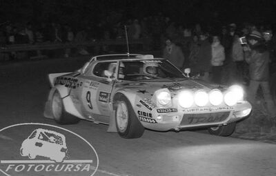 Eduardo Balcázar - Juan Martin
29º Rally Costa Brava 1981. Lancia Stratos HF (MI V32439). Abandonó por fuego en el coche.

Del 20 al 22 de Febrero, Lloret de Mar, Girona, Catalunya, España.
Superficie: asfalto - tierra.

Tomaron la salida 76 equipos, finalizaron 15.@
Palabras clave: ;Lancia;Stratos;Costa_Brava;1981;España;Spain