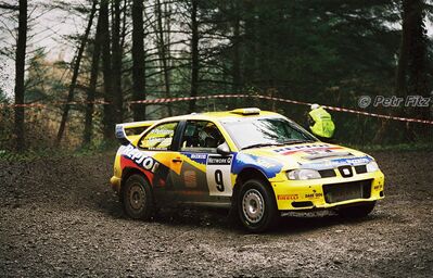 Harri Rovanperä - Risto Pietiläinen
55º Network Q Rally de Gran Bretaña 1999. Seat Cordoba WRC Evo2 (B-2121-VN). Clasificado 3º.

Del 21 al 23 de Noviembre, Cheltenham.
Superficie: tierra - asfalto.

El Rally tení­a un total de 1815.48 km de los que 389.39 km divididos en 22 tramos eran especiales.

Se inscribieron 186 equipos, tomaron la salida 160, finalizaron 89.

© Petr Fitz
@@
Palabras clave: ;Seat;Cordoba;WRC;Evo2;Gran_Bretaña;1999