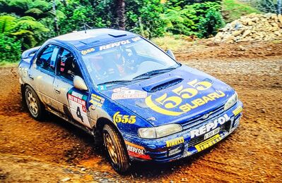 Colin McRae - Derek Ringer
26º Smokefree Rally New Zealand 1995. Subaru Impreza 555. Clasificado 1º.

Del 27 al 30 de Julio, Manukau.
Superficie: tierra.

El Rally tenia un total de 2007.16 Km de los que 460.89 Km divididos en 33 tramos eran especiales (3 de ellos fueron cancelados SS16 Te Mapara de 14.81 Km, SS17 Ranginui de 20.03 Km y SS22 Motu 2 de 27.10 Km).

Se inscribieron 86 equipos, tomaron la salida 86, finalizaron 56.@
Palabras clave: ;Subaru;Impreza;Nueva_Zelanda;1995